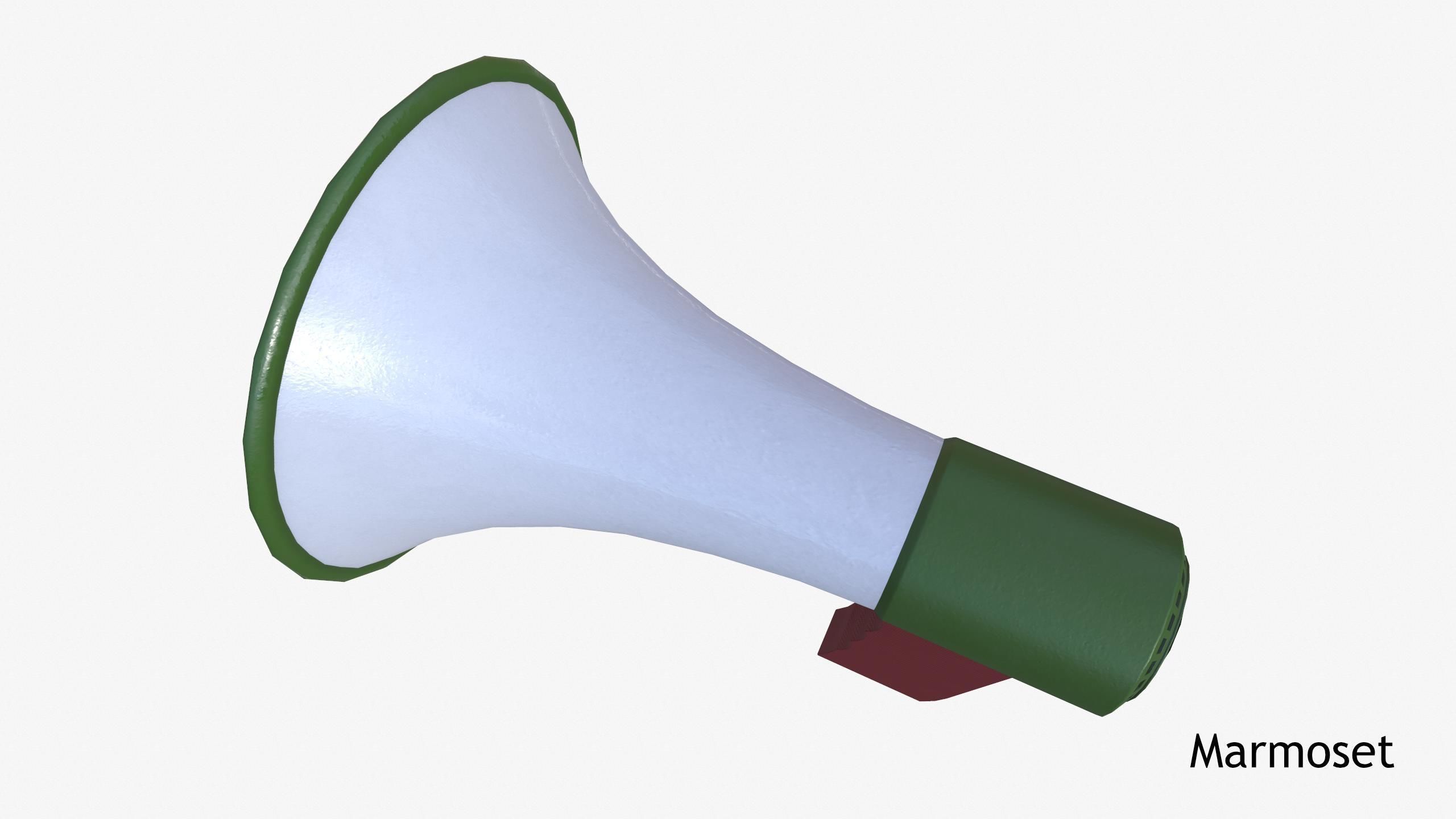 Electronic Megaphone 3D model_10