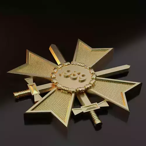 German War Merit Cross Second Class 1939 3D print model