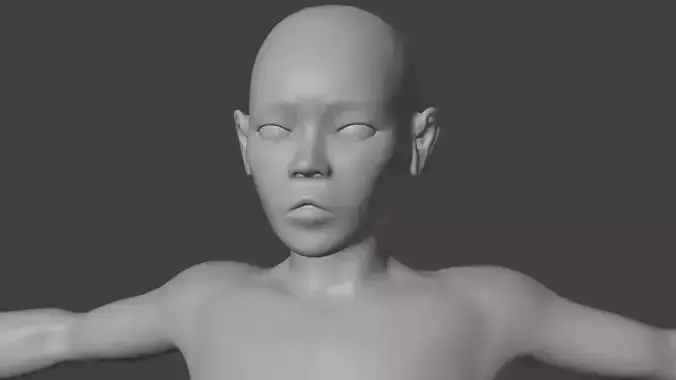 Stylized Female Character 3d model