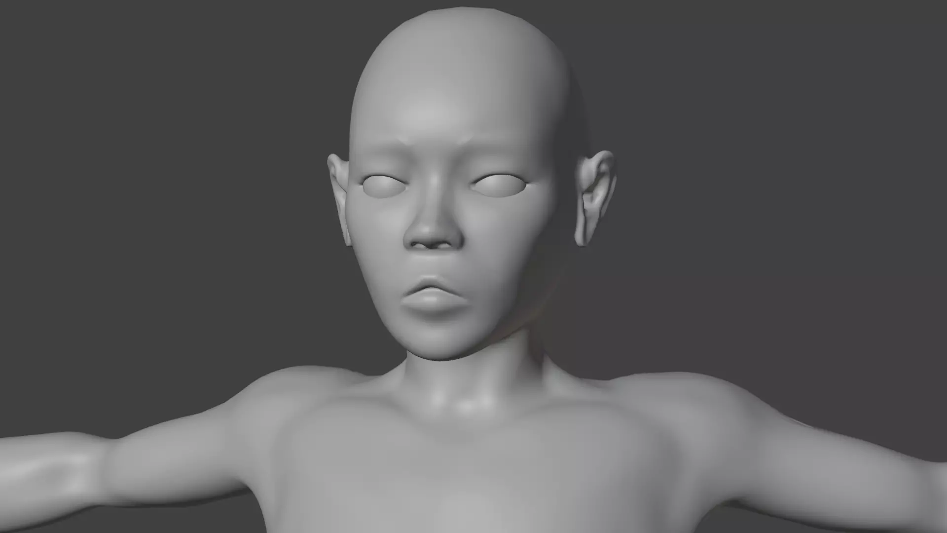 Stylized Female Character 3d model 3D model_0