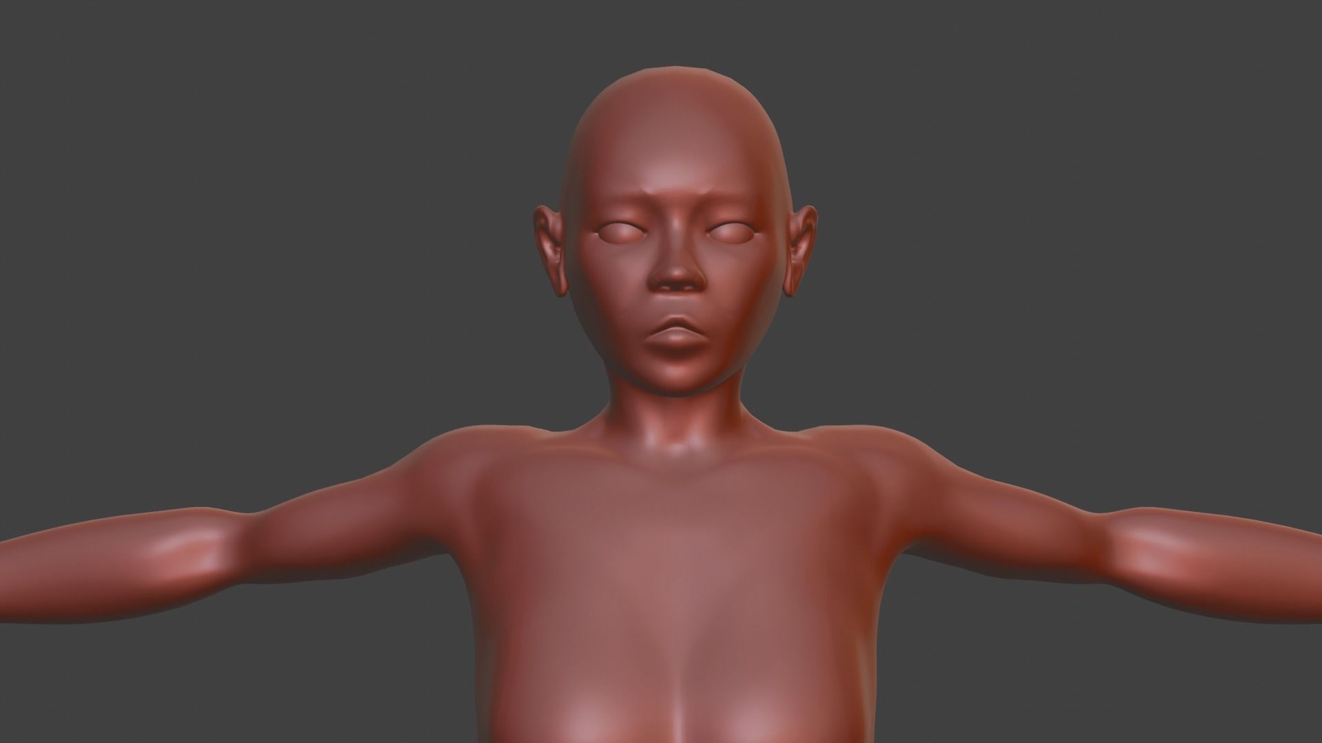Stylized Female Character 3d model 3D model_2