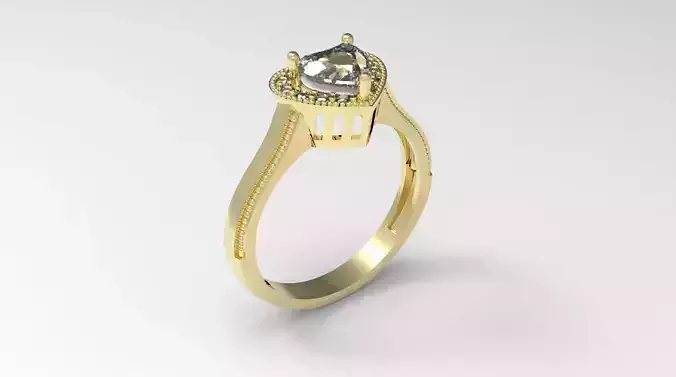 wedding engagement  ring with gems stones