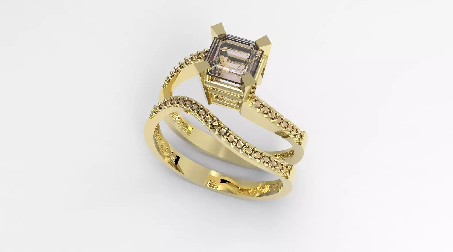 solitaire wedding engagement women ring 3dm stl 3D print model