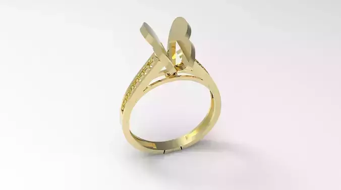 butterfly wedding engagement women ring with diamonds stones