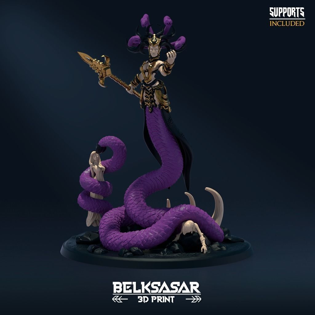 Winged Medusa 3D print model_2