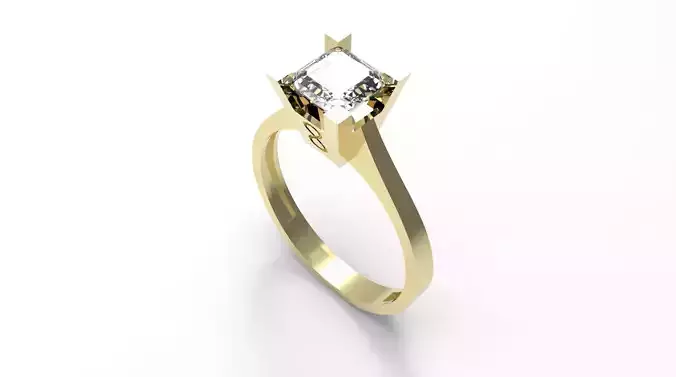 solitaire wedding engagement women ring with diamonds stones