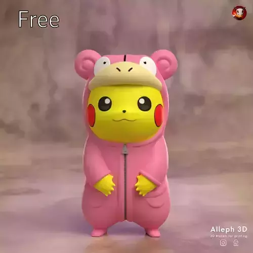  free Pokemon pikachu slowpoke cosplay