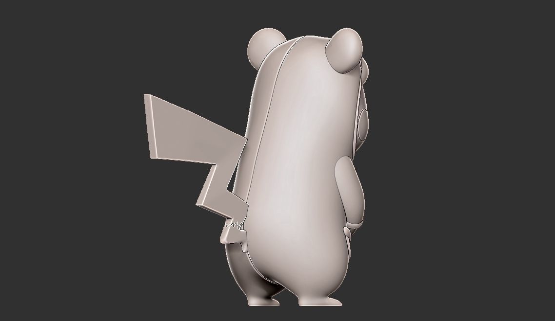  free Pokemon pikachu slowpoke cosplay Free 3D print model_10