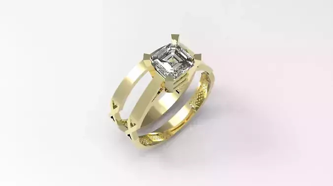 solitaire wedding engagement women ring with diamonds stones
