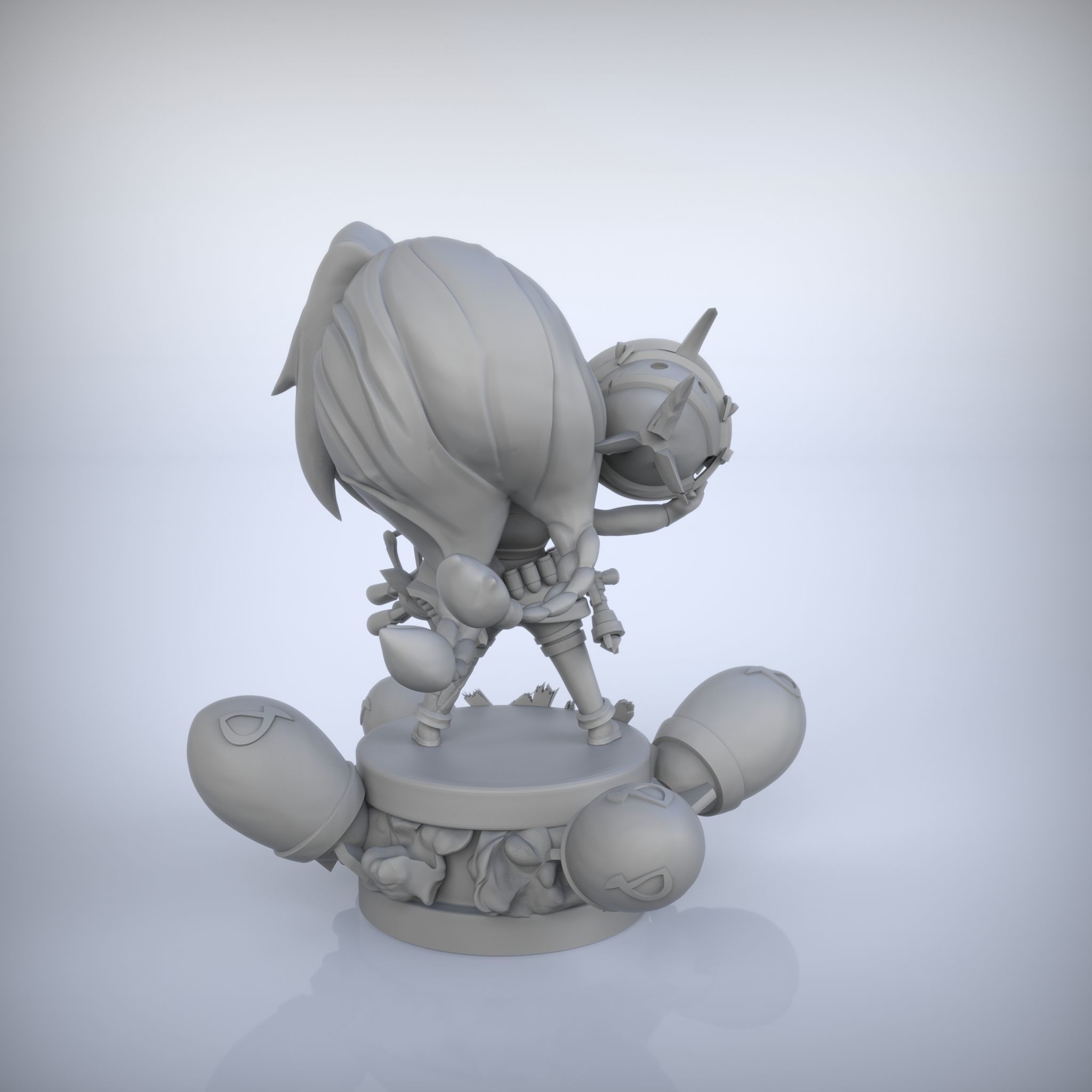 Chibi Jinx League of legends tft  3D print model_12
