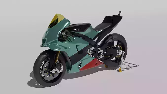 yamaha yzr m1 non sponsored 3D model
