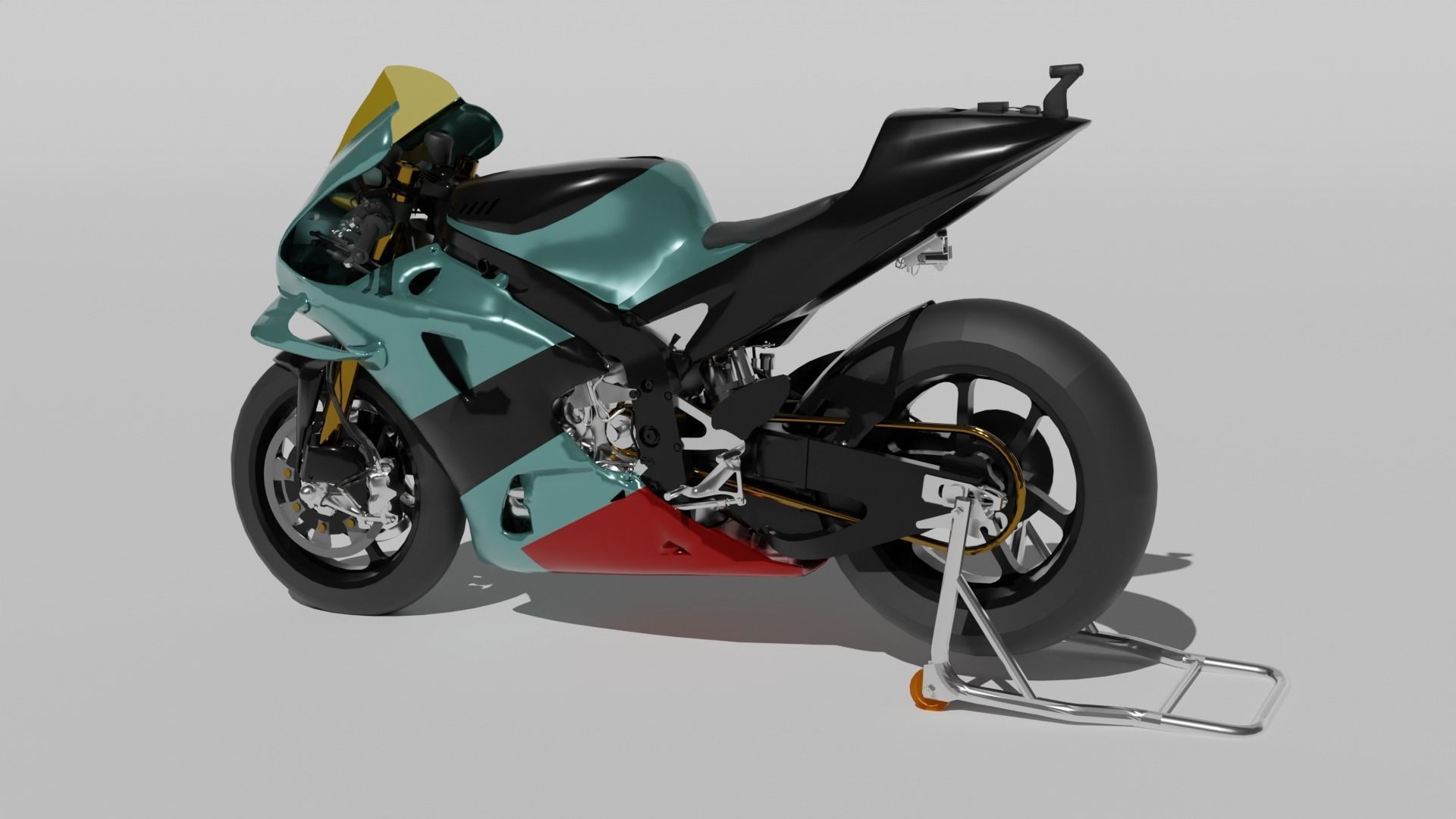 yamaha yzr m1 non sponsored 3D model_1