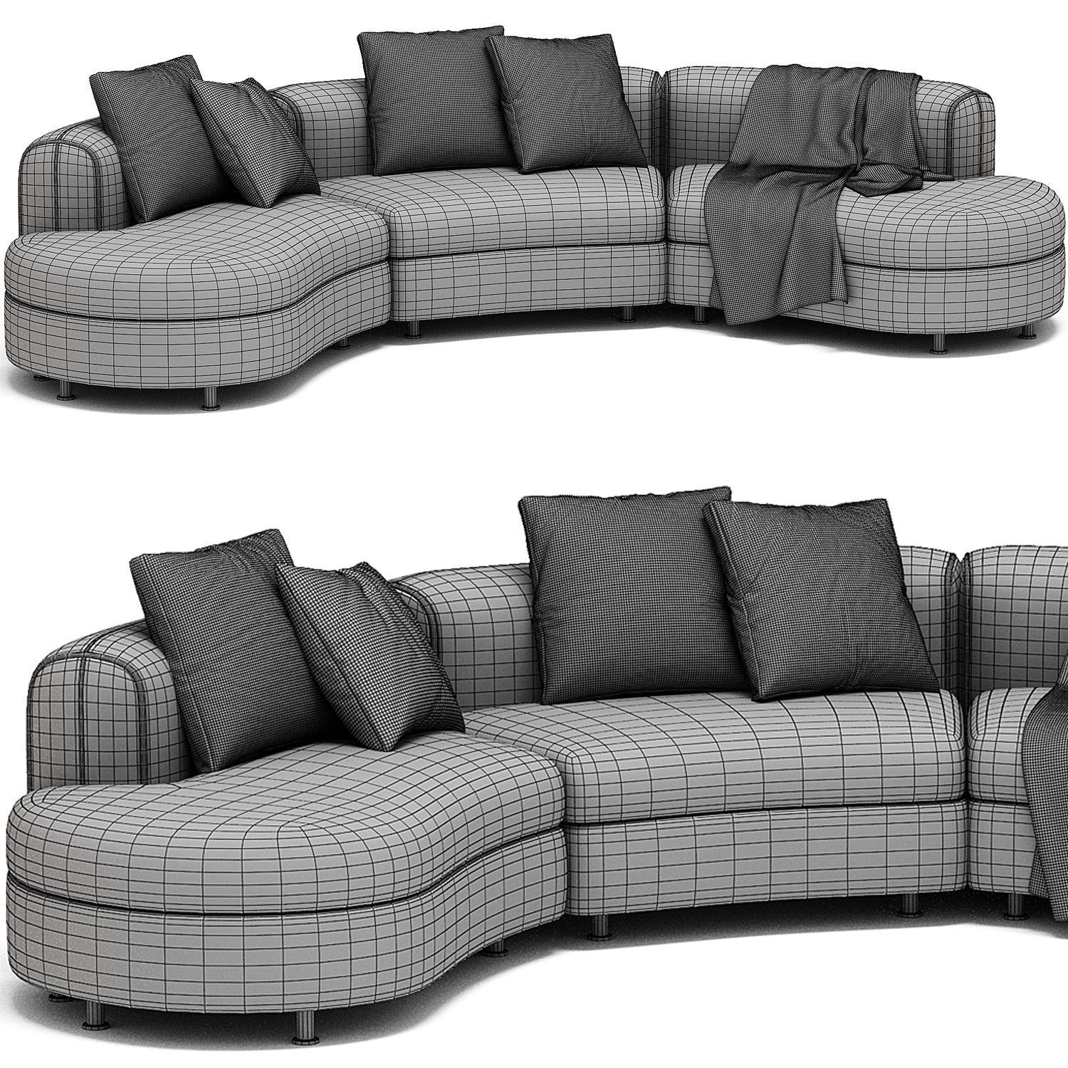 Arflex Edo Sofa 3D model_3