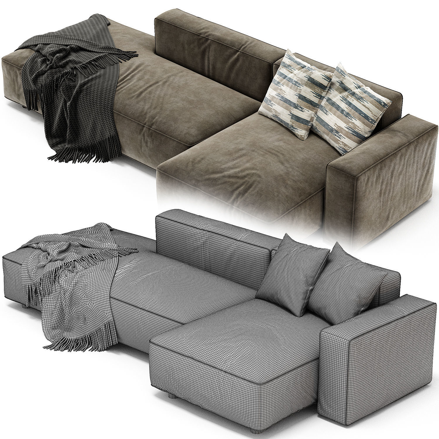 MAGS SOFT 25 SEATER Sofa by Hay 3D model_3