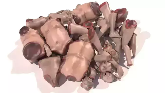 Big Corpse Body Parts pile 3D model