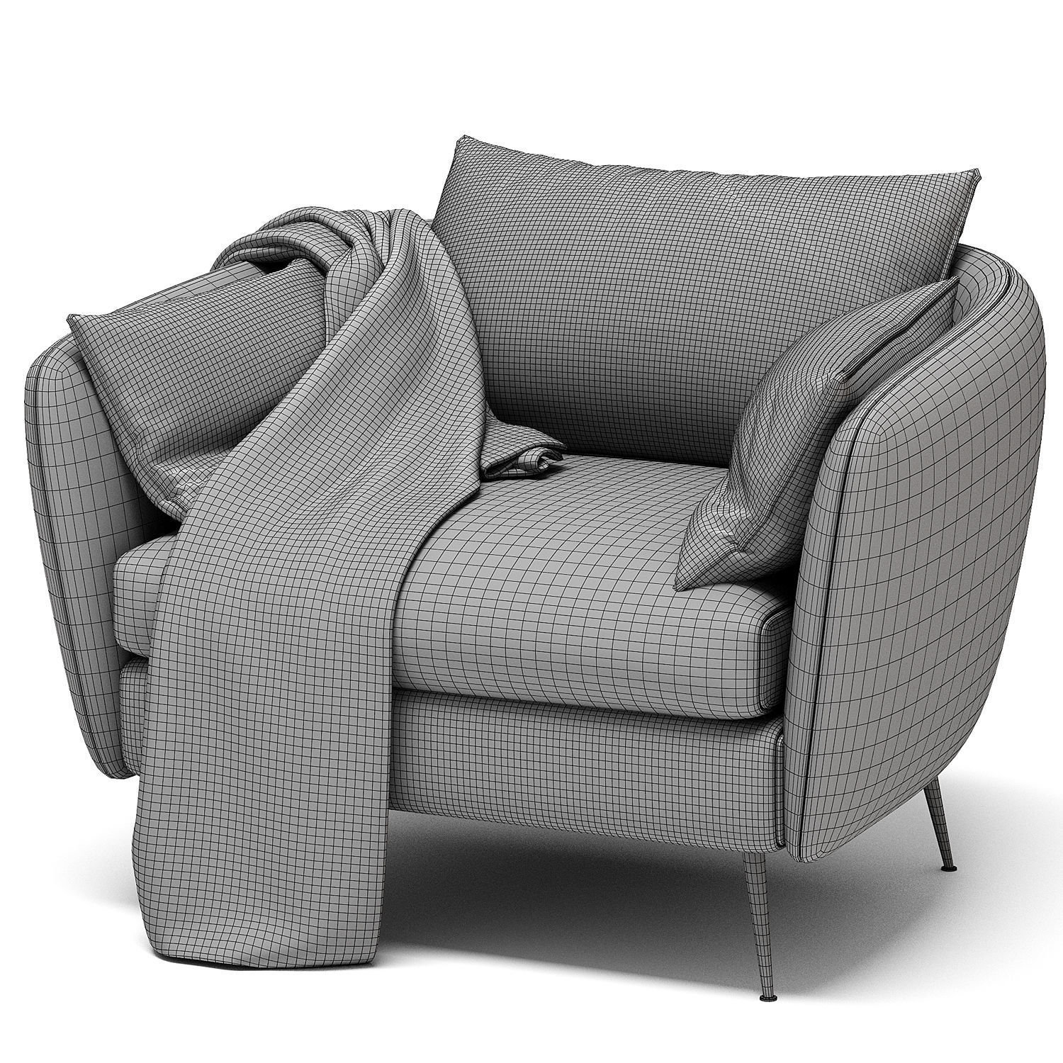  Park Armchair 3D model_5