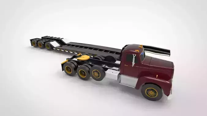 Heavy-duty hauler 3D model