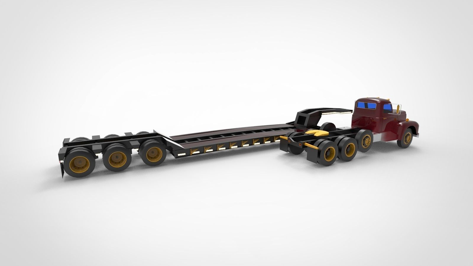 Heavy-duty hauler 3D model_1