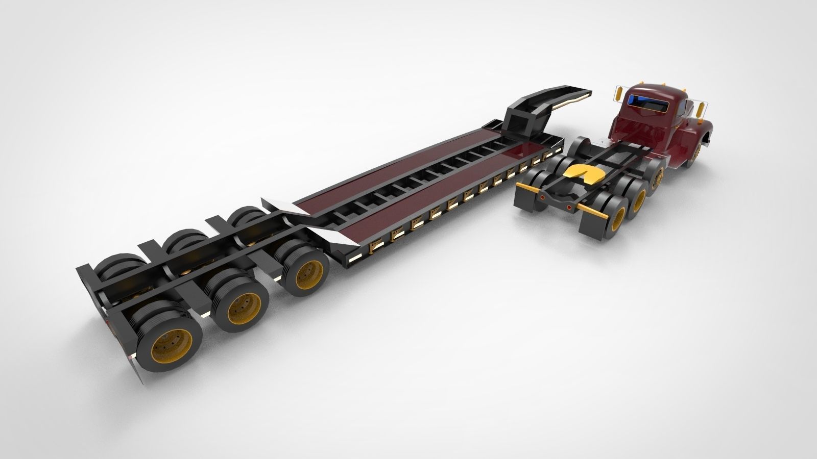 Heavy-duty hauler 3D model_4