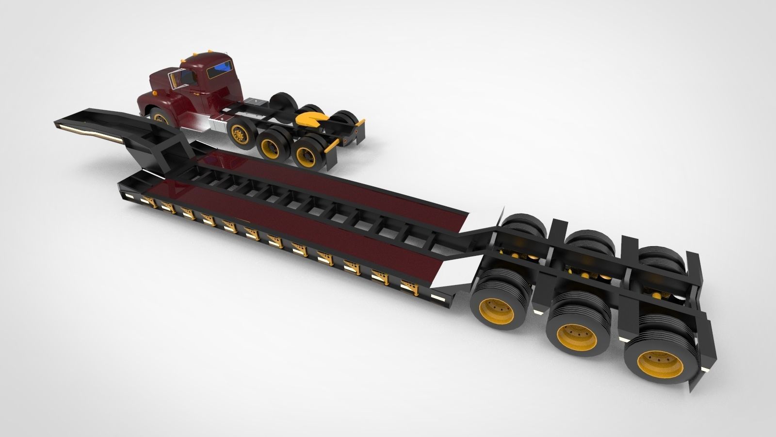 Heavy-duty hauler 3D model_3