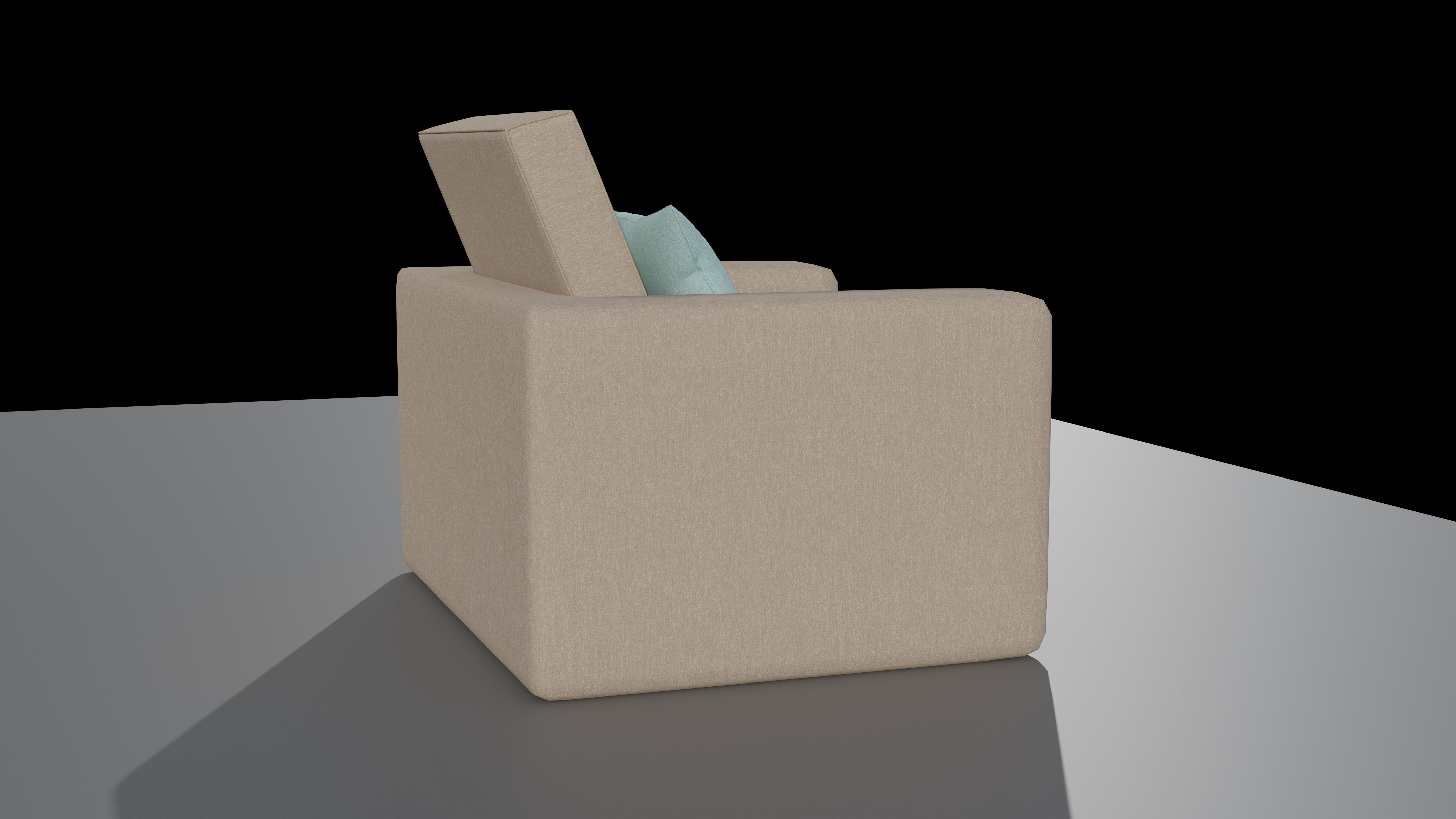 Sofa Single Seat 3D model_3