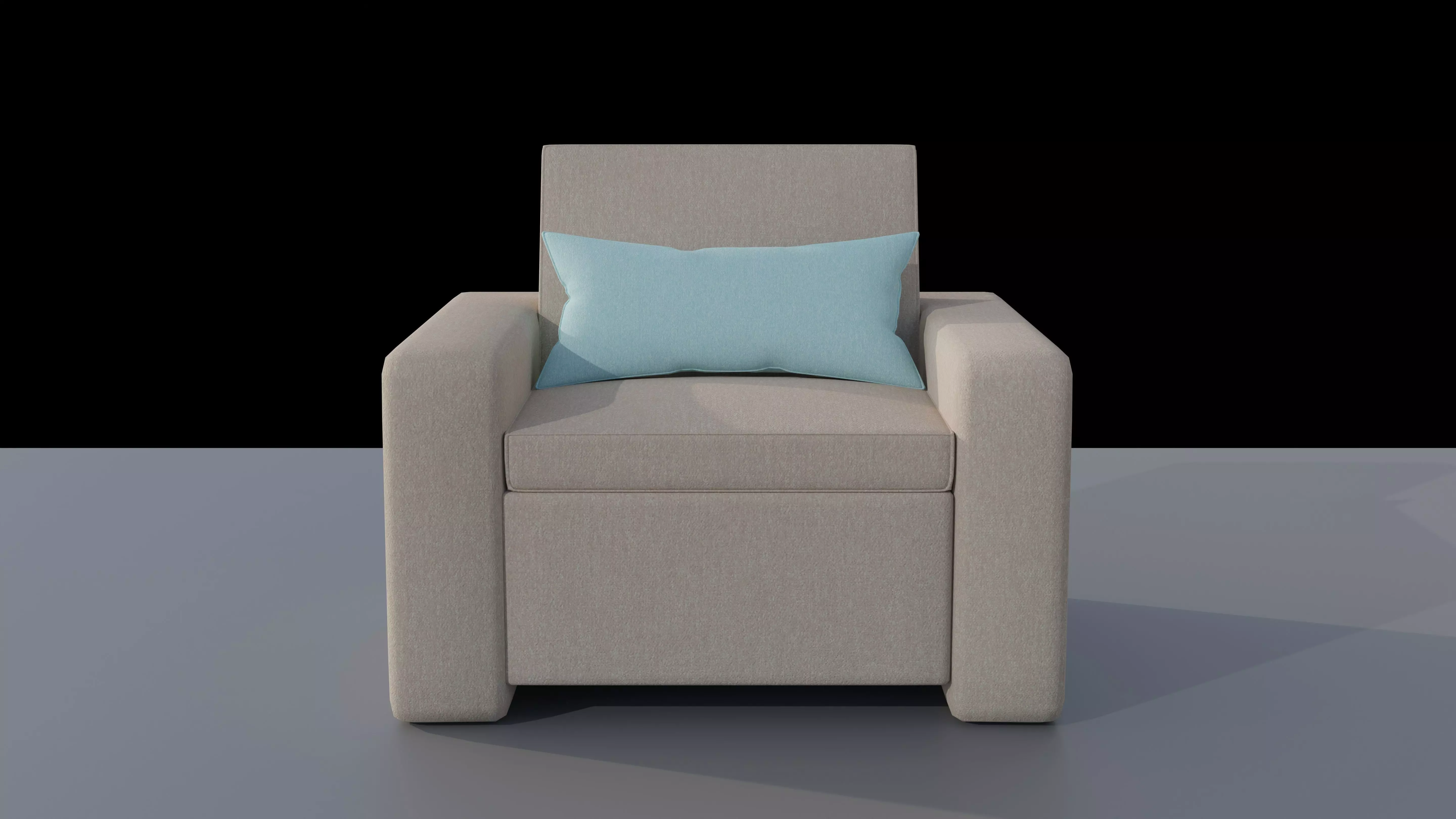 Sofa Single Seat 3D model_0