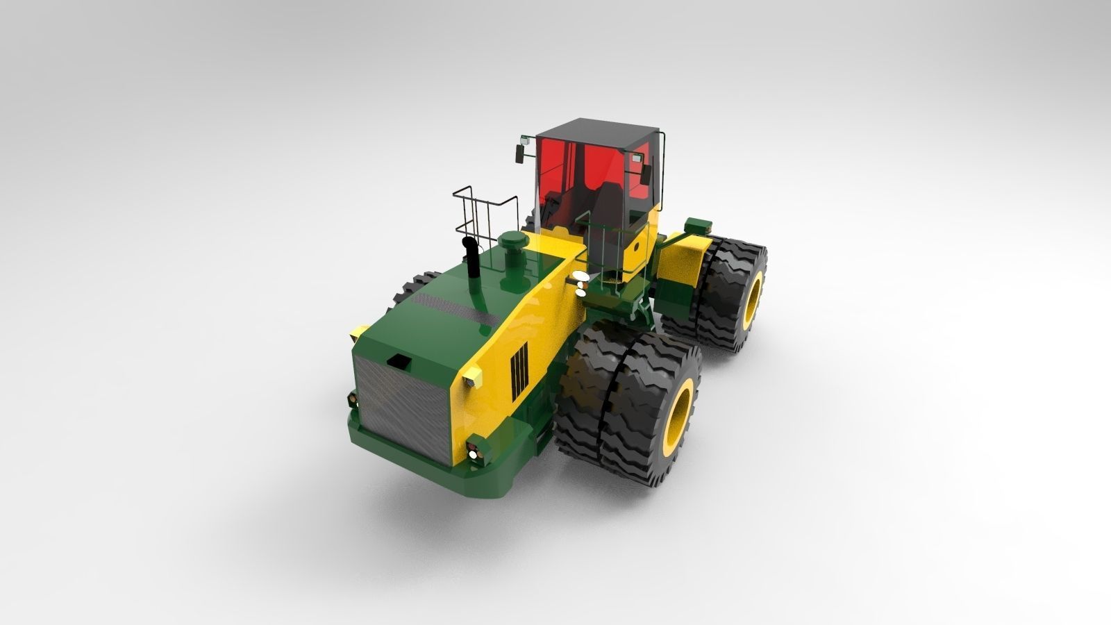 Industrial Tractor 3D model_4