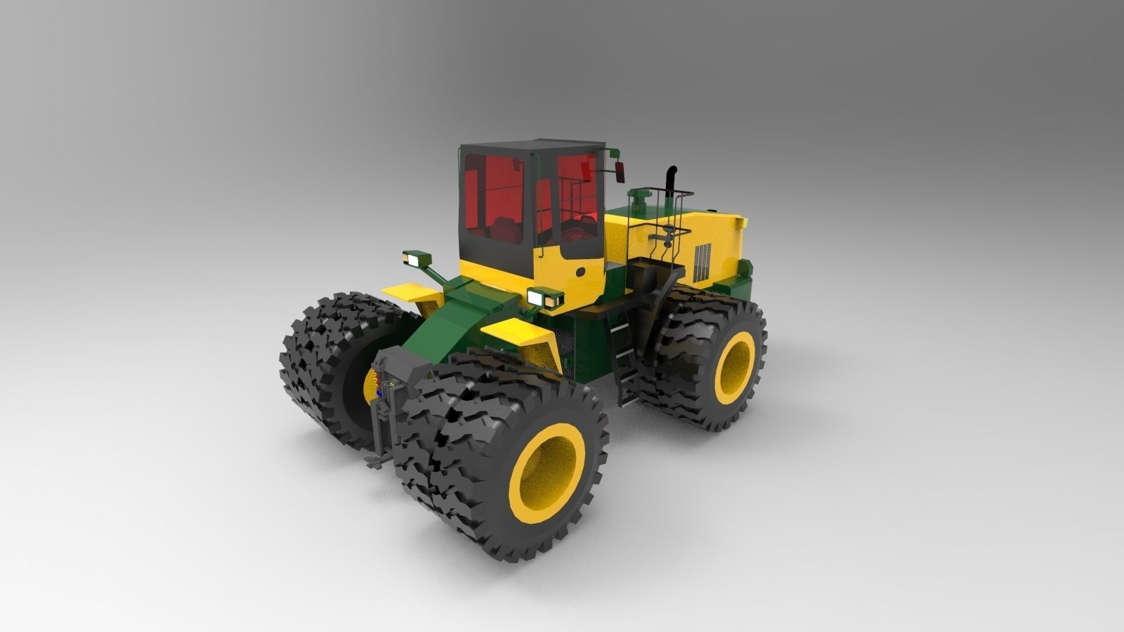 Industrial Tractor 3D model_1