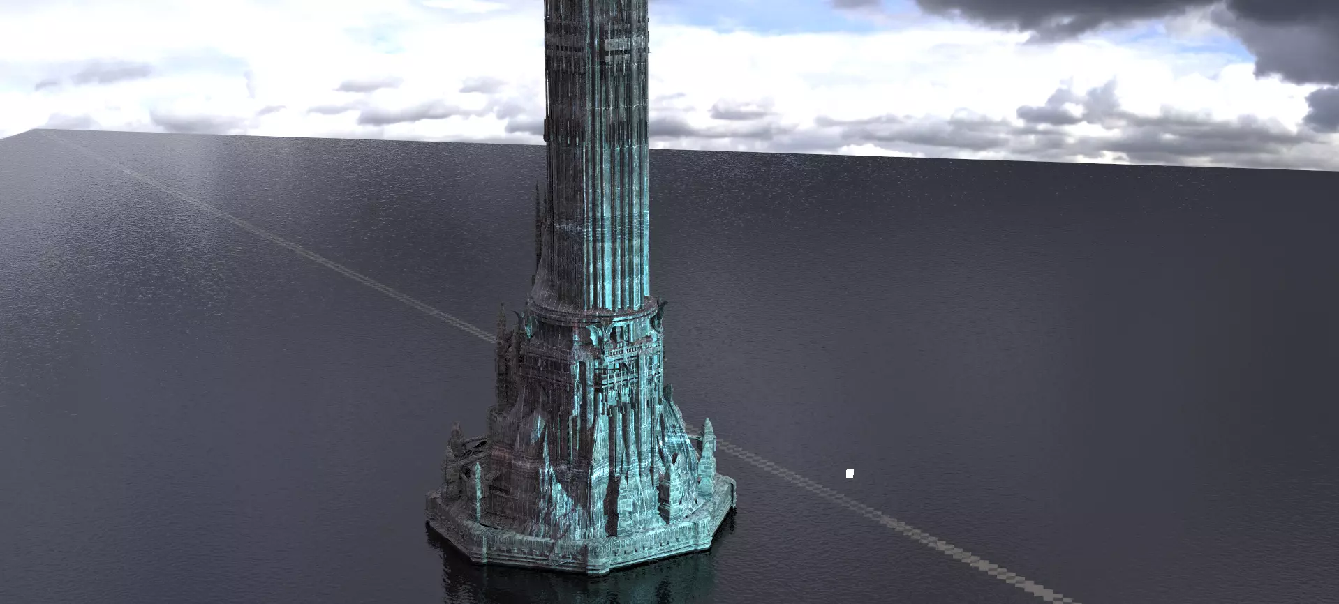 Pillars of the Giants Main Tower 3D model_0