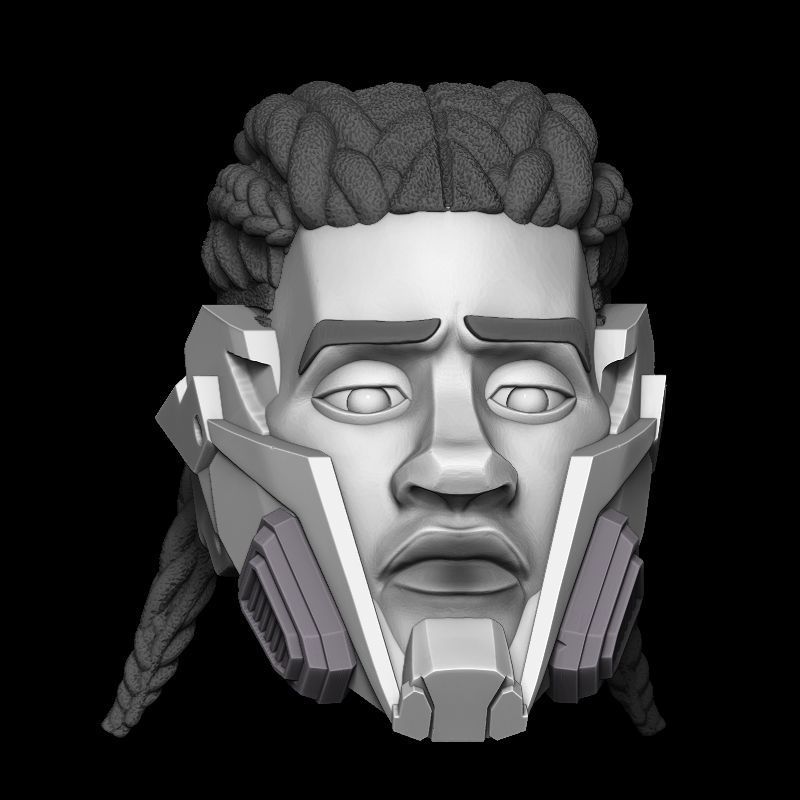 PROWLER MILES HALF MASK 3D model_2