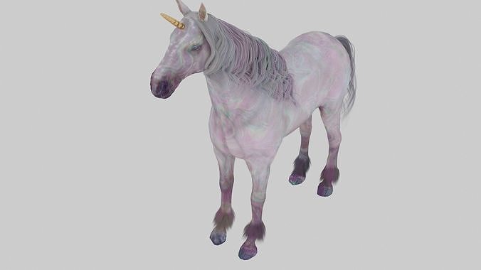 unicorn 3D model