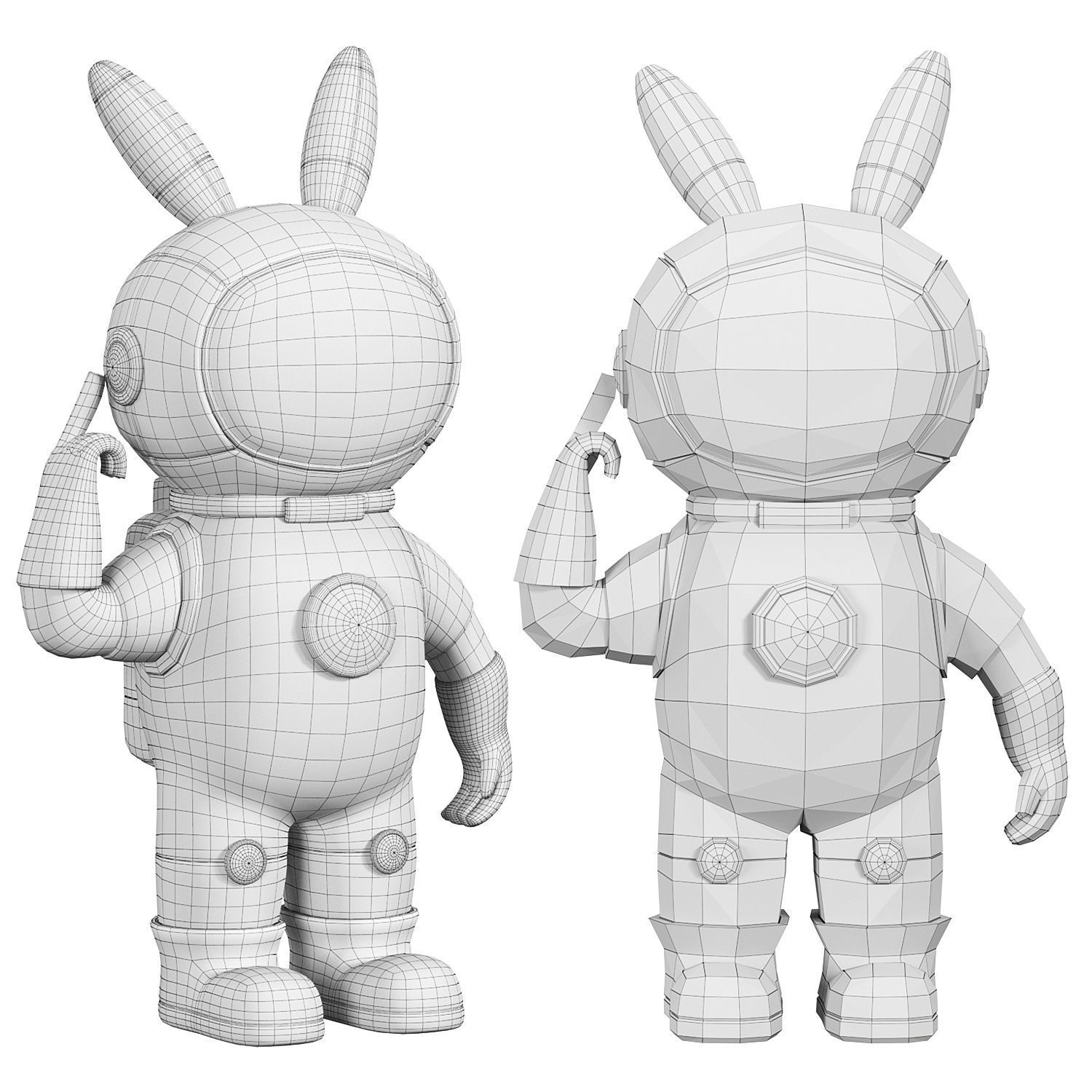 SEINHIJO Astronaut figurine 3D model_5