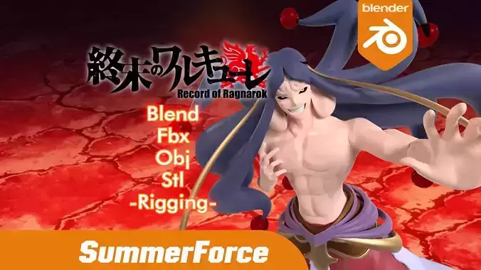 Zerofuku - Record of Ragnarok 3D model