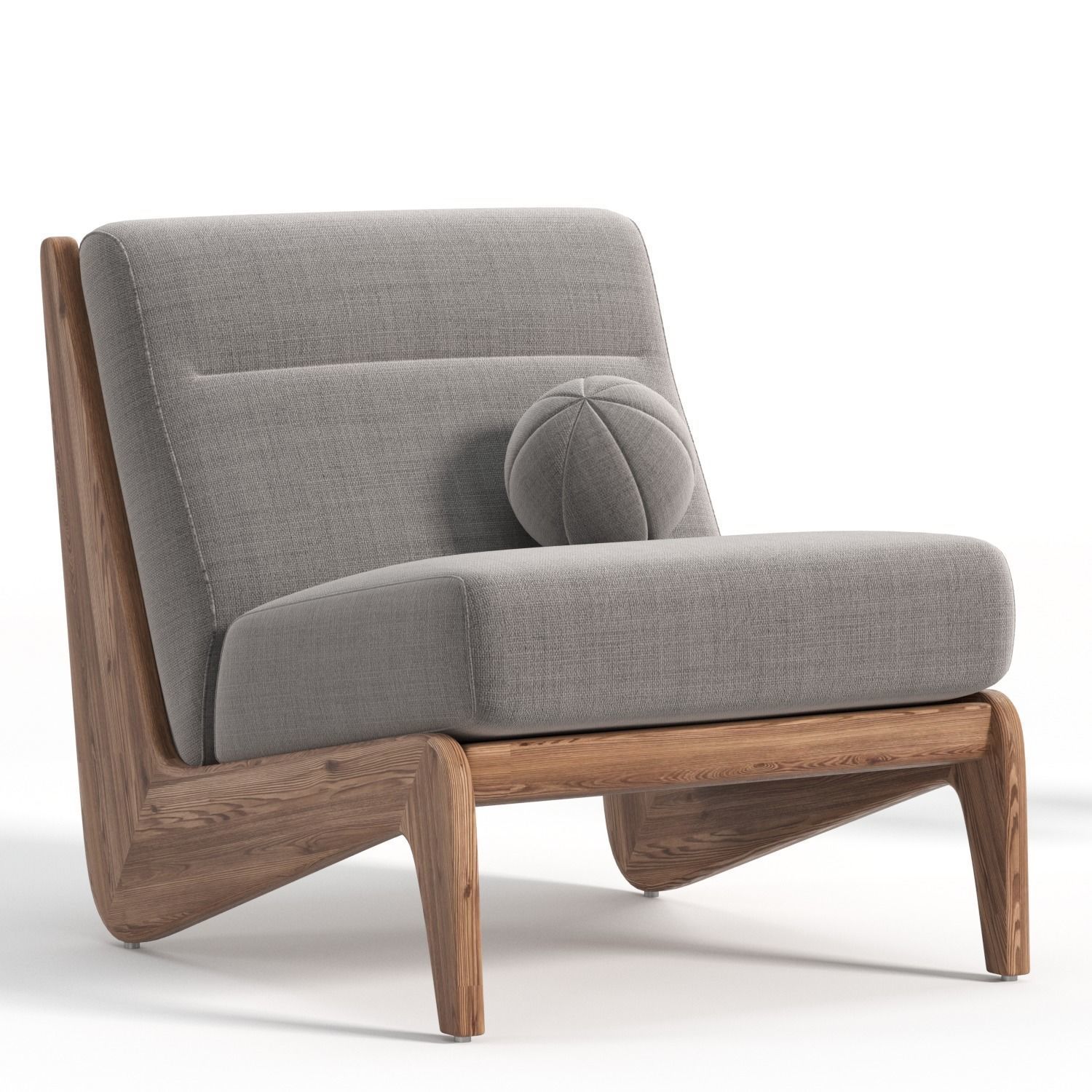 Fletcher Armless Chair 3D model_7