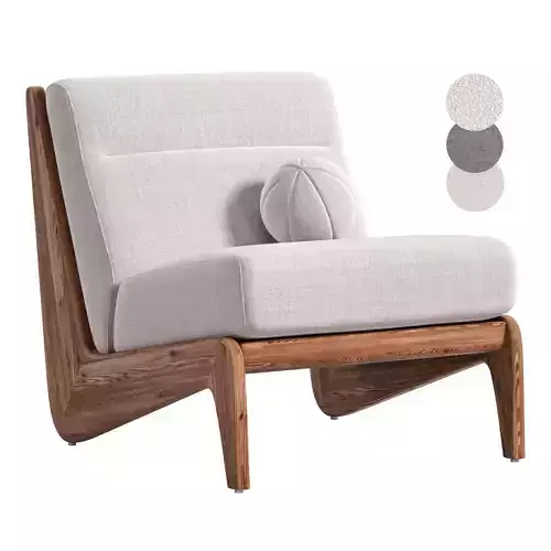 Fletcher Armless Chair 3D model
