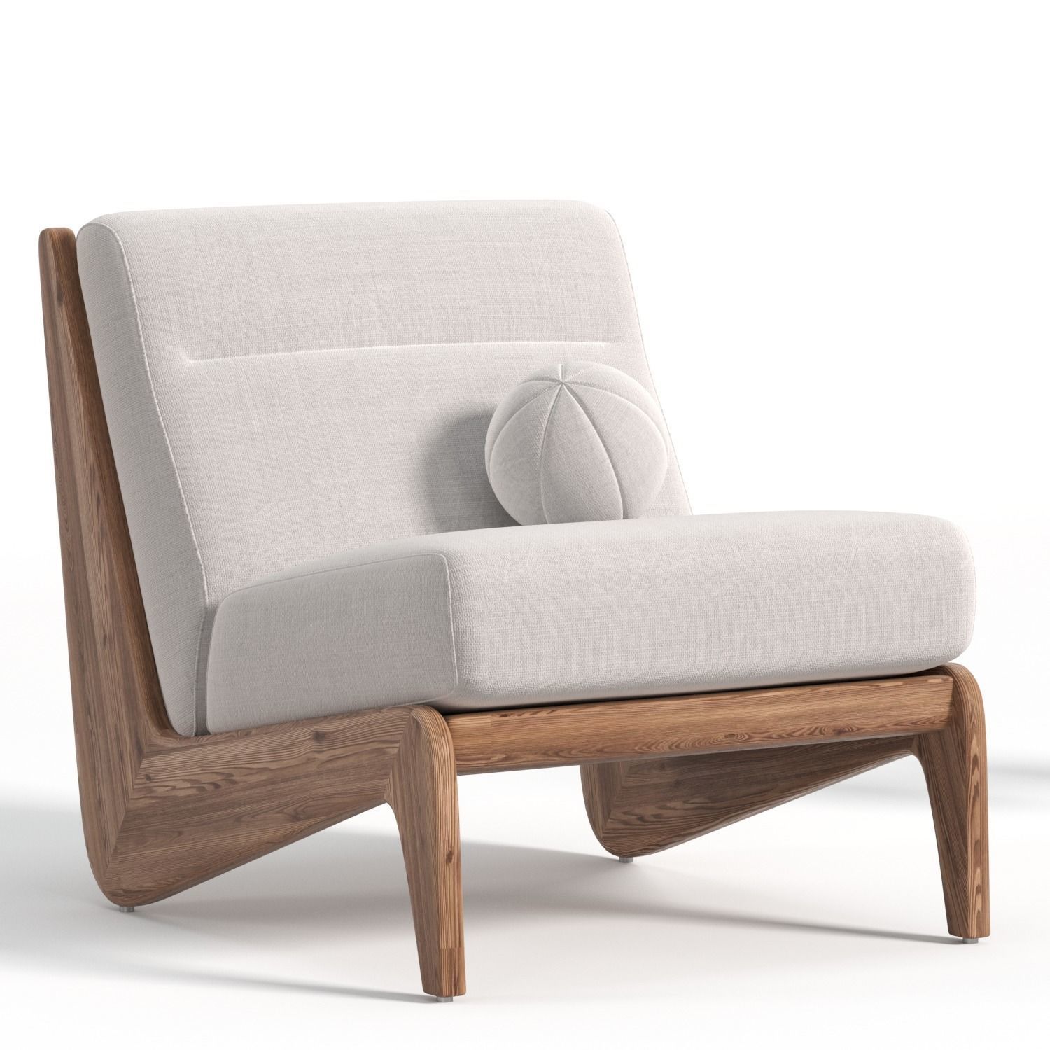 Fletcher Armless Chair 3D model_5