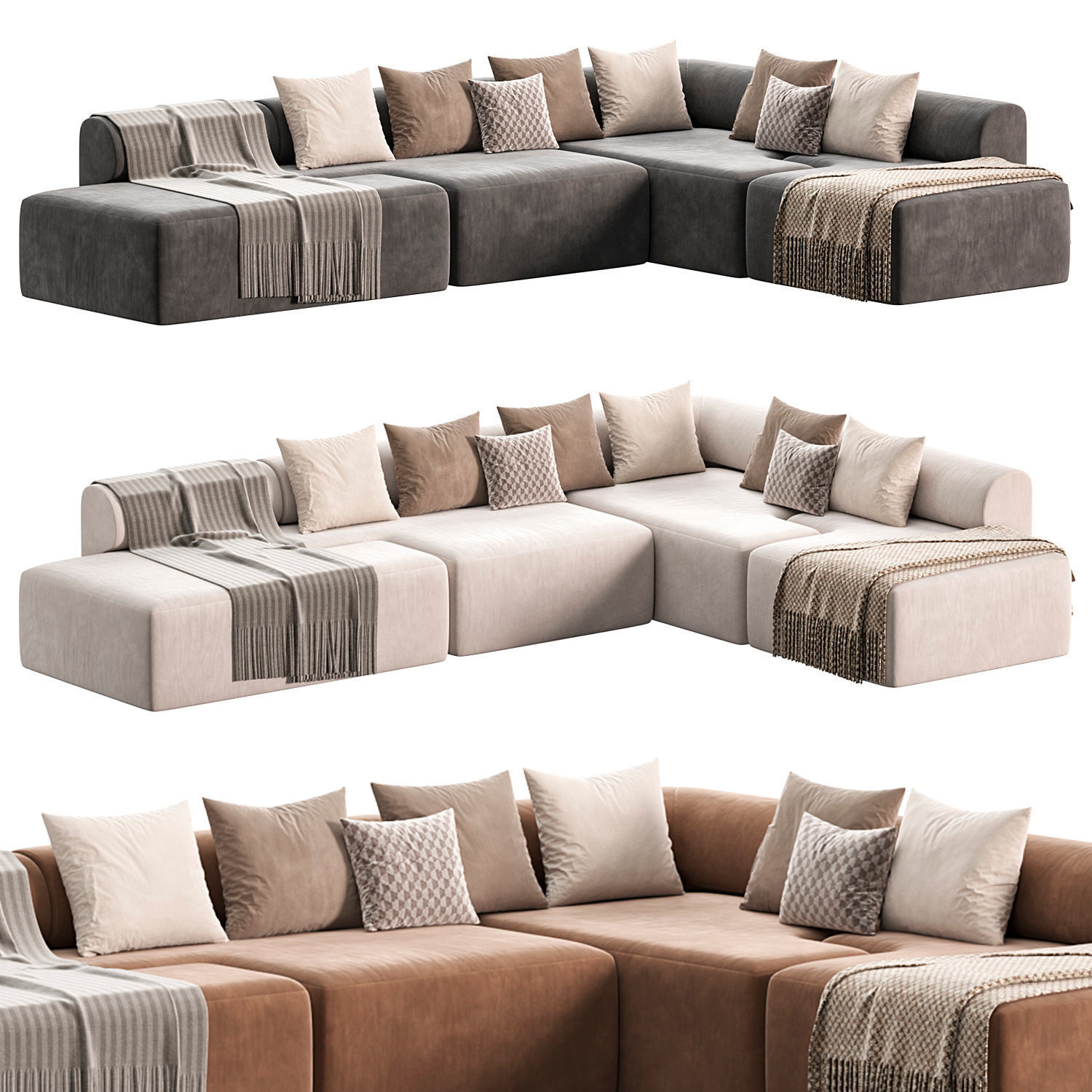 Sofa Bundle Stage 008 4 3D model_3