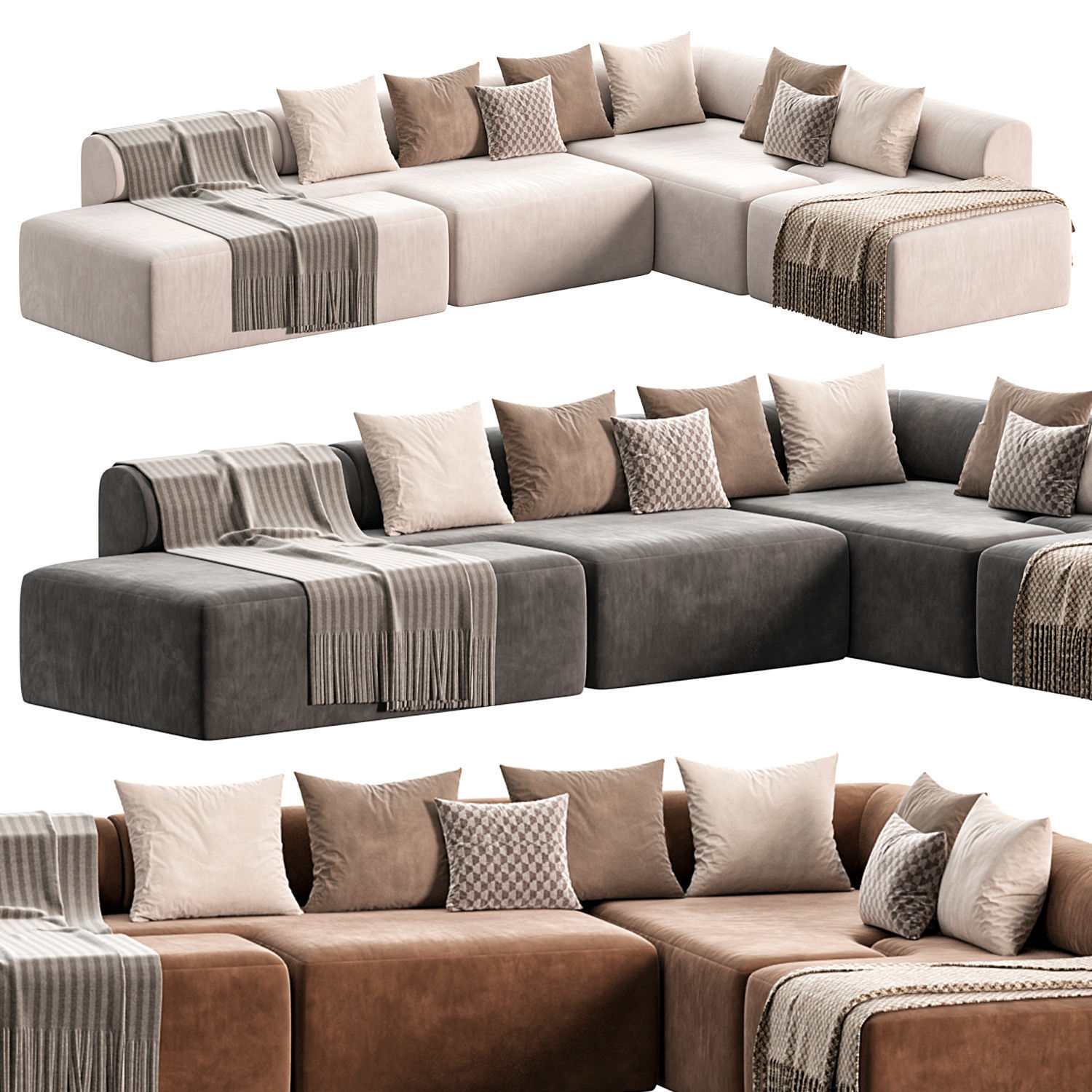 Sofa Bundle Stage 008 4 3D model_4