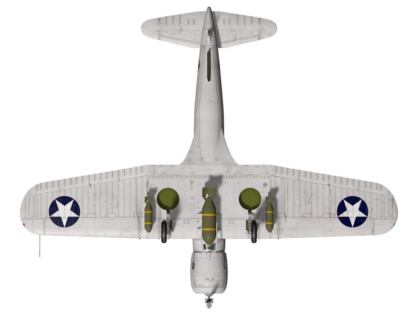 Chance Vought SB2U-3 Vindicator 3D model_14