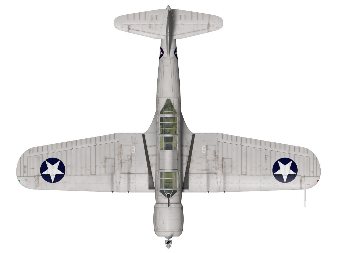 Chance Vought SB2U-3 Vindicator 3D model_12