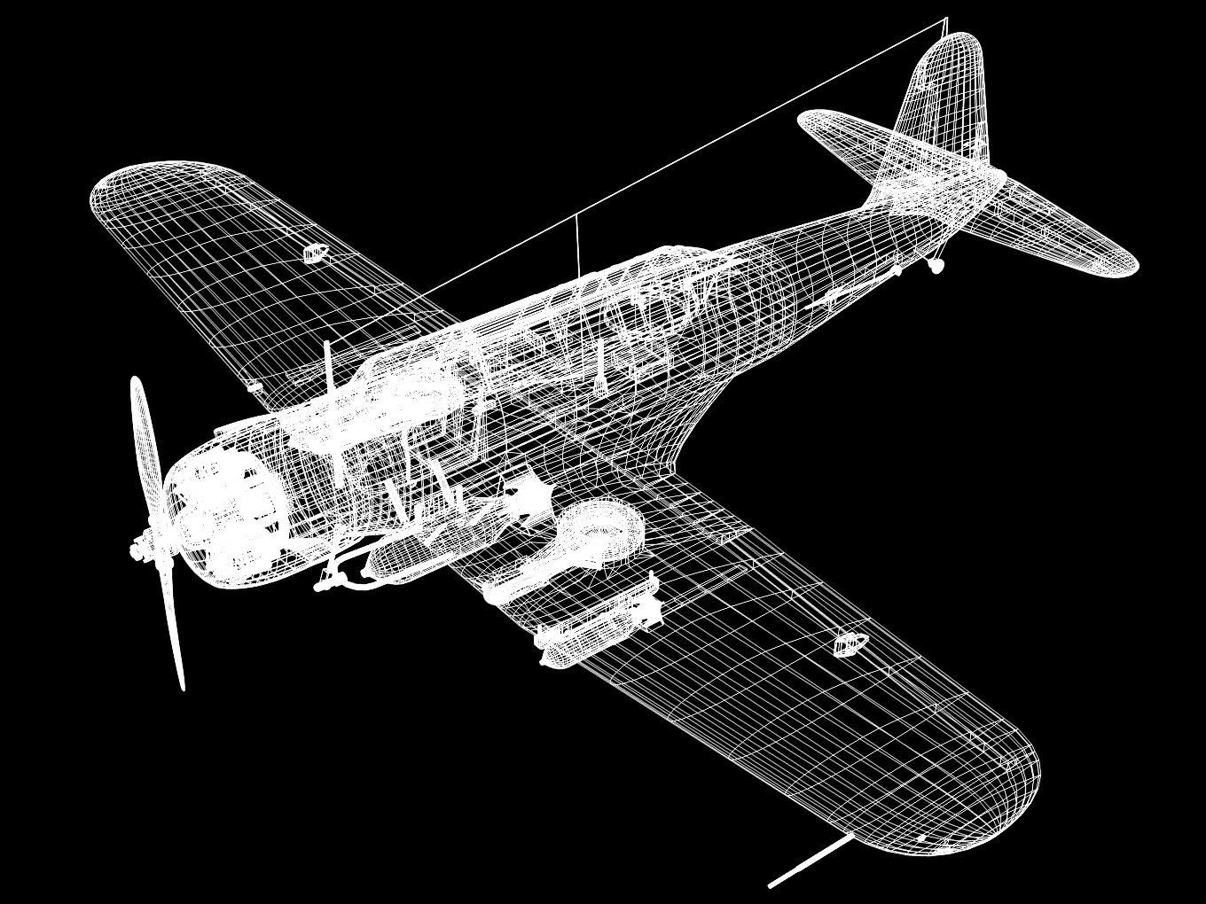 Chance Vought SB2U-3 Vindicator 3D model_15