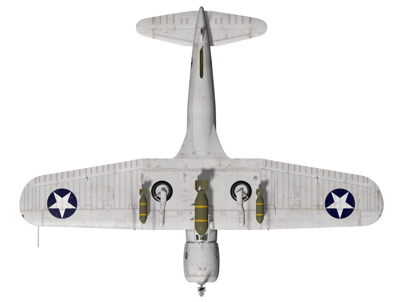 Chance Vought SB2U-3 Vindicator 3D model_13