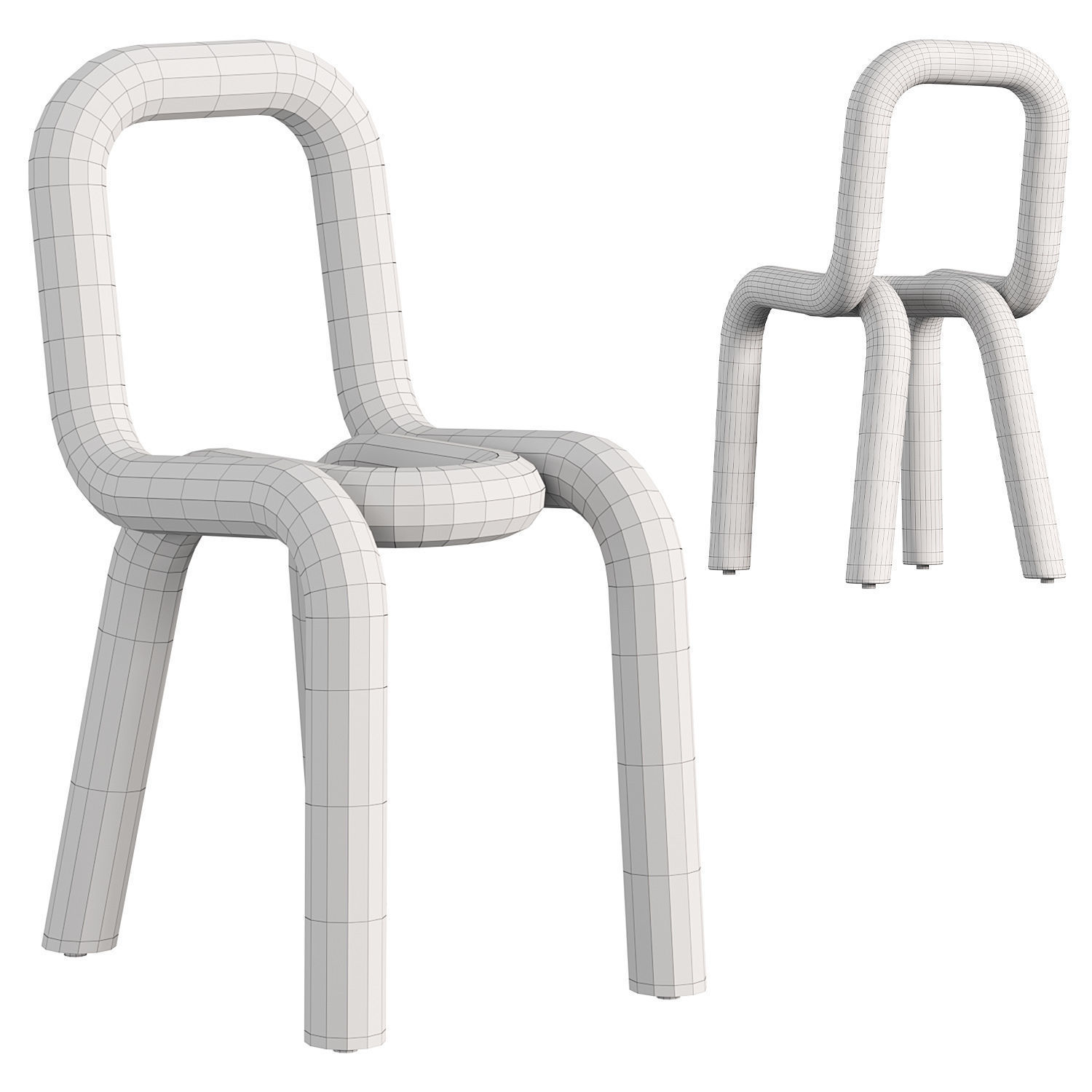 Bold chair by Moustache 3D model_4