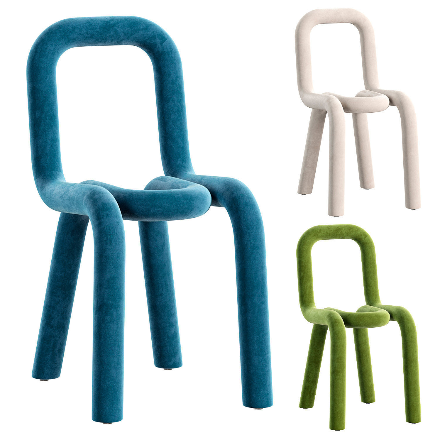 Bold chair by Moustache 3D model_2