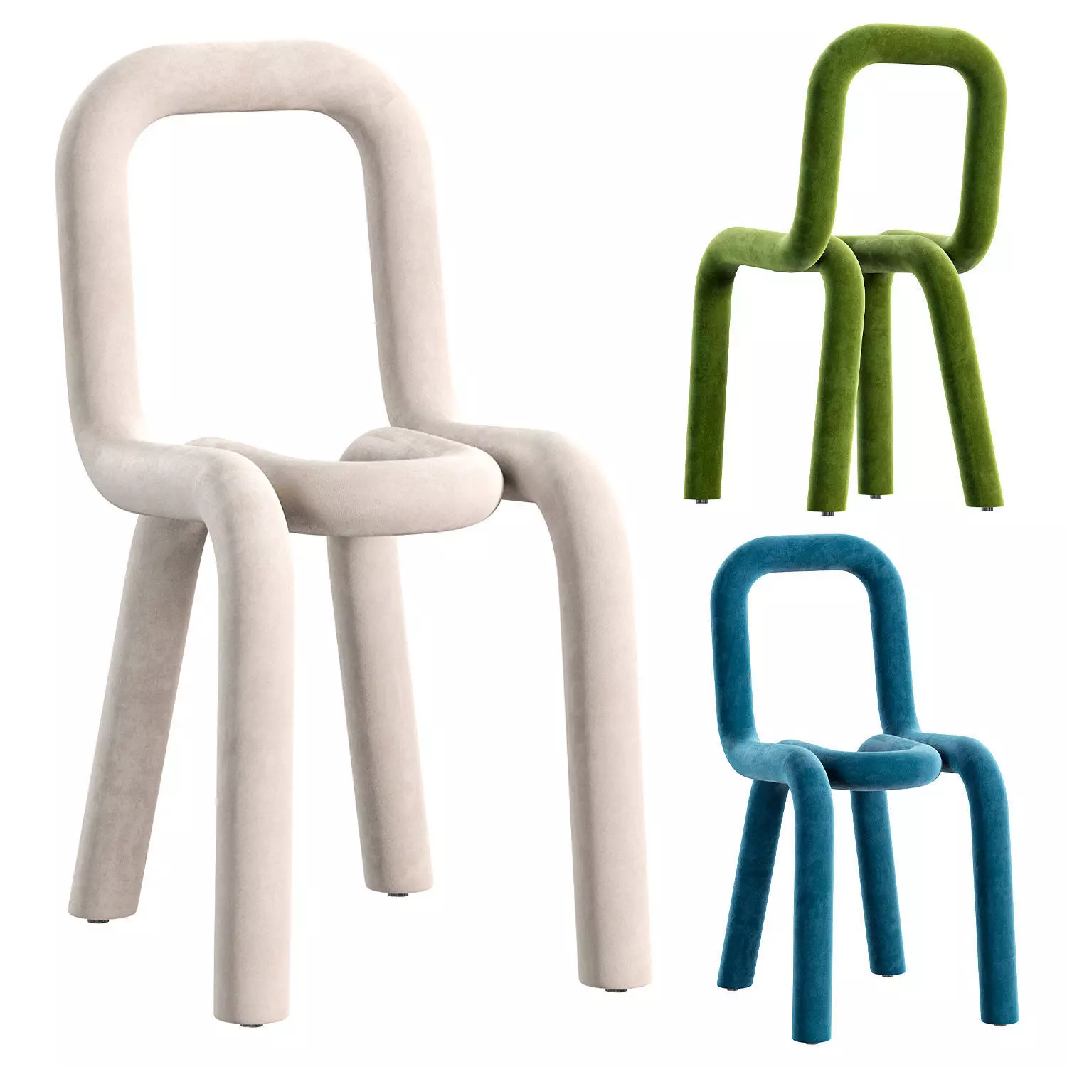 Bold chair by Moustache 3D model_0