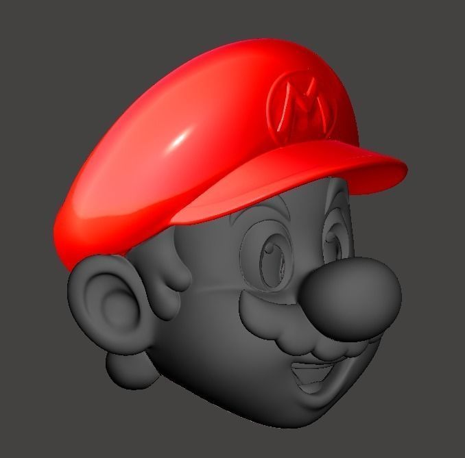 MARIO HEAD FOR COSPLAYS STL AND PEPAKURA 3D print model_3