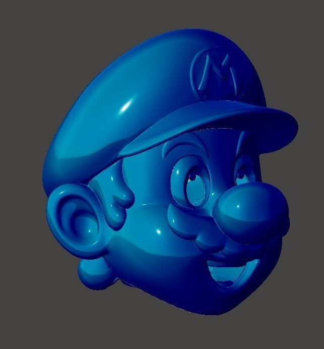 MARIO HEAD FOR COSPLAYS STL AND PEPAKURA 3D print model_6
