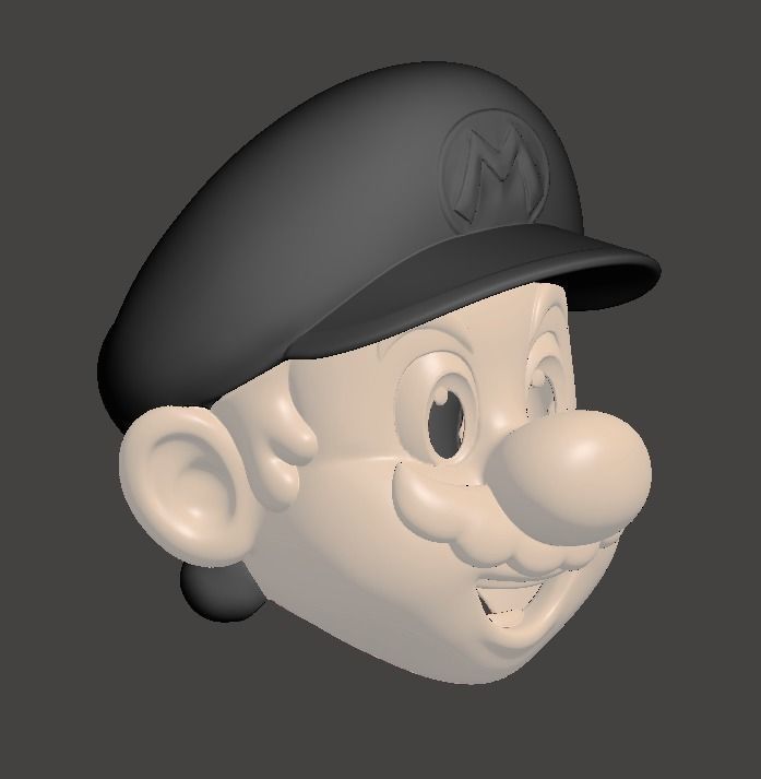 MARIO HEAD FOR COSPLAYS STL AND PEPAKURA 3D print model_4
