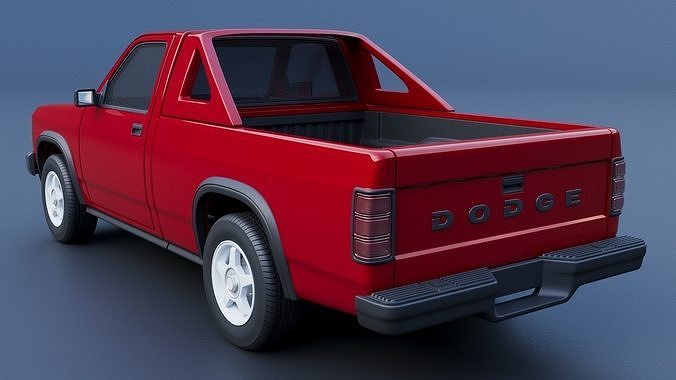 Dodge Dakota Shelby 1989 3D print model 5