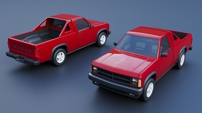 Dodge Dakota Shelby 1989 3D print model 2